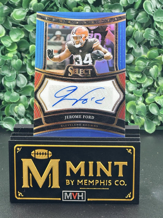 JEROME FORD  2024 PANINI SELECT #SP-JFD SELECT SIGNATURES LIGHT BLUE AUTO /49