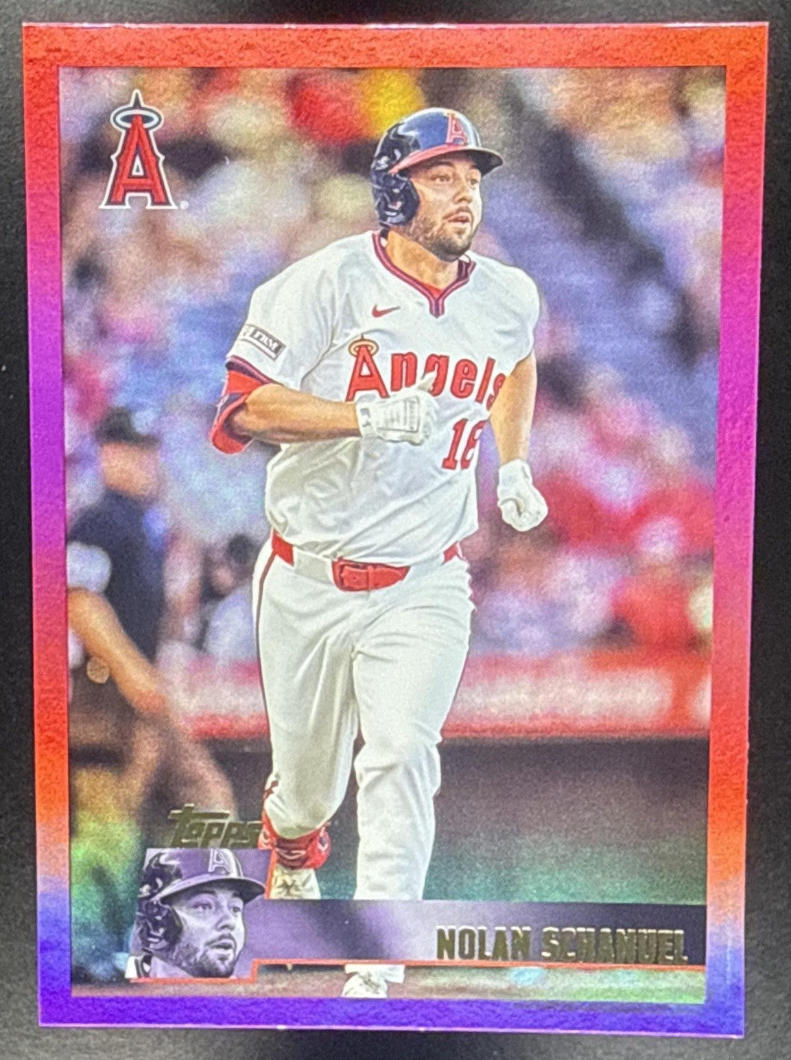 NOLAN SCHANUEL 2025 TOPPS ARCHIVES #138 1996 DESIGN PINK FOILBOARD ANGELS