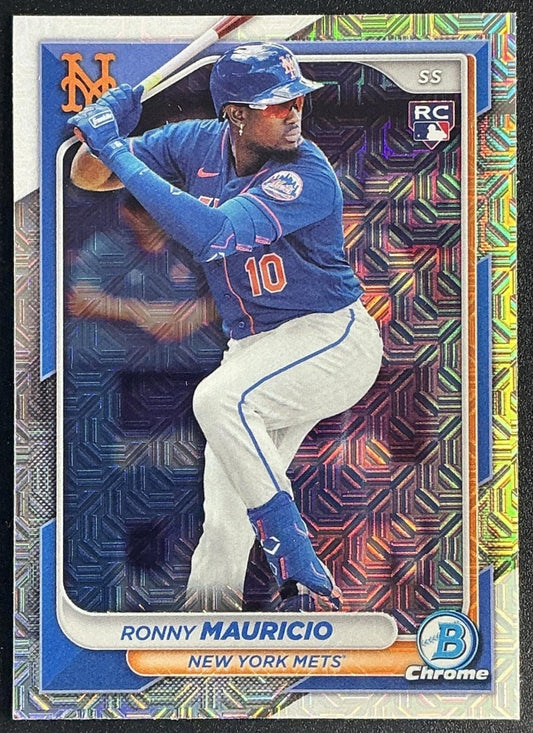 RONNY MAURICIO 2024 BOWMAN MEGA BOX #13 MOJO REFRACTOR METS