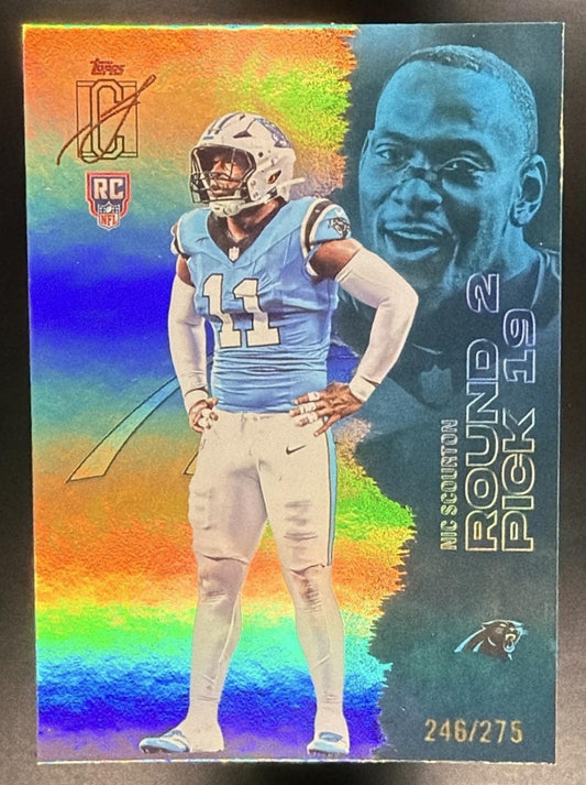2025 Topps Signature Class Nic Scourton #132 Rookie Silver Foil /275 RC