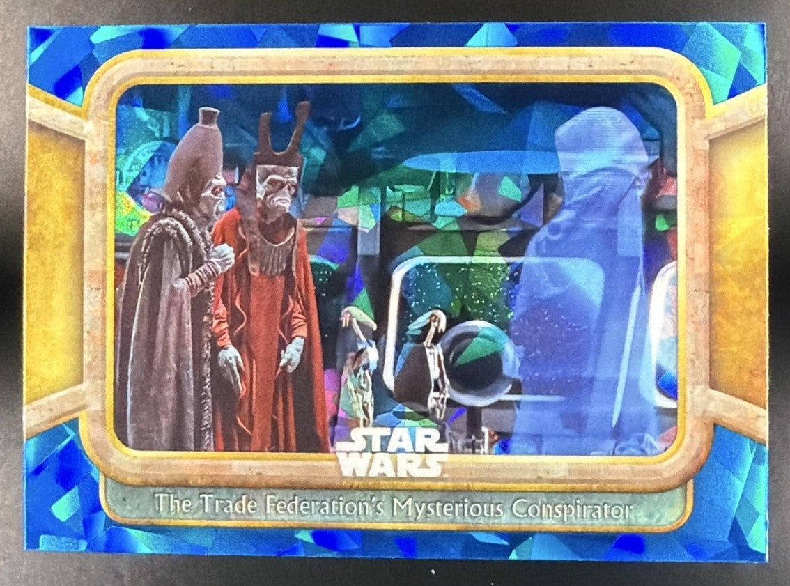 2024 Topps Chrome Sapphire Star Wars Trade Federation s Mysterious Conspirator