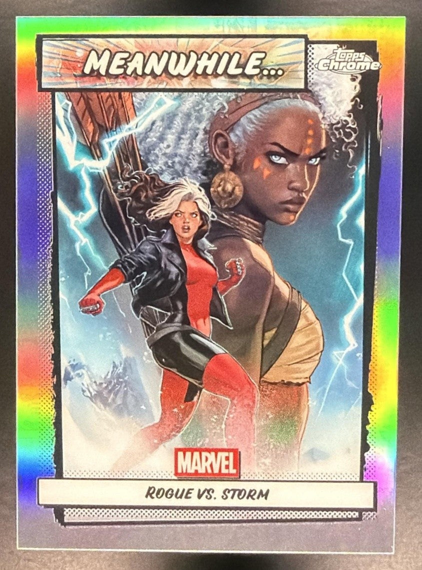 ROGUE VS. STORM 2026 TOPPS CHROME MARVEL COMICS #MW-15 MEANWHILE