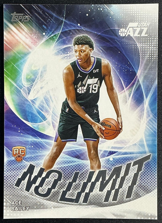 ACE BAILEY 2025-26 TOPPS #NL-5 NO LIMIT RC JAZZ