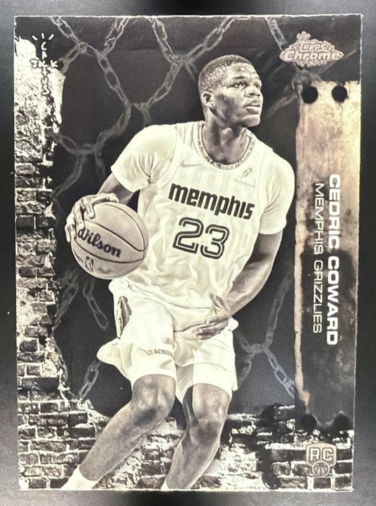 CEDRIC COWARD 2025-26 TOPPS CHROME X CACTUS JACK #71 RC GRIZZLIES