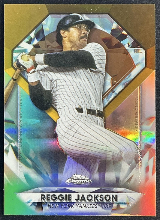 REGGIE JACKSON 2022 TOPPS CHROME UPDATE #DGC-17 DIAMOND GREATS YANKEES