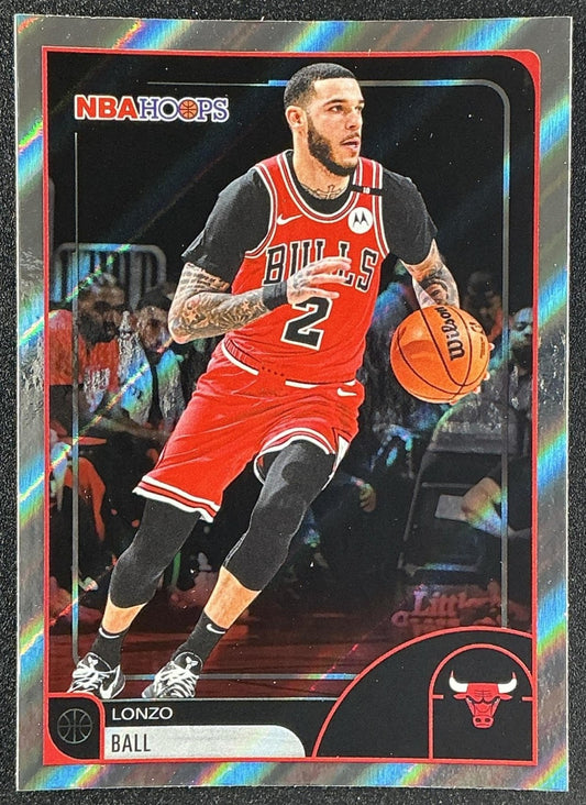LONZO BALL 2025-26 TOPPS HOOPS #98 LIGHT BURST BULLS