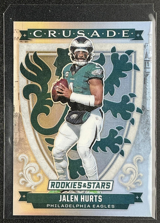 JALEN HURTS 2025 PANINI ROOKIES & STARS #4 CRUSADE SILVER EAGLES