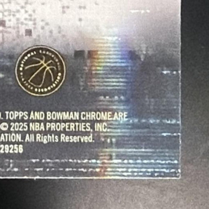 YANG HANSEN 2025-26 BOWMAN #GL-16 CHROME GREATNESS LOADING RC TRAIL BLAZERS