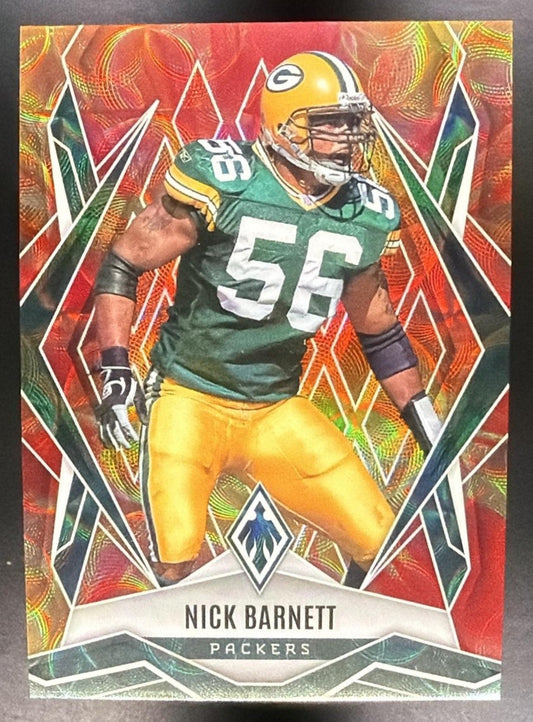 NICK BARNETT 2025 PANINI PHOENIX #68 FIRE BURST PRIZM /350 PACKERS