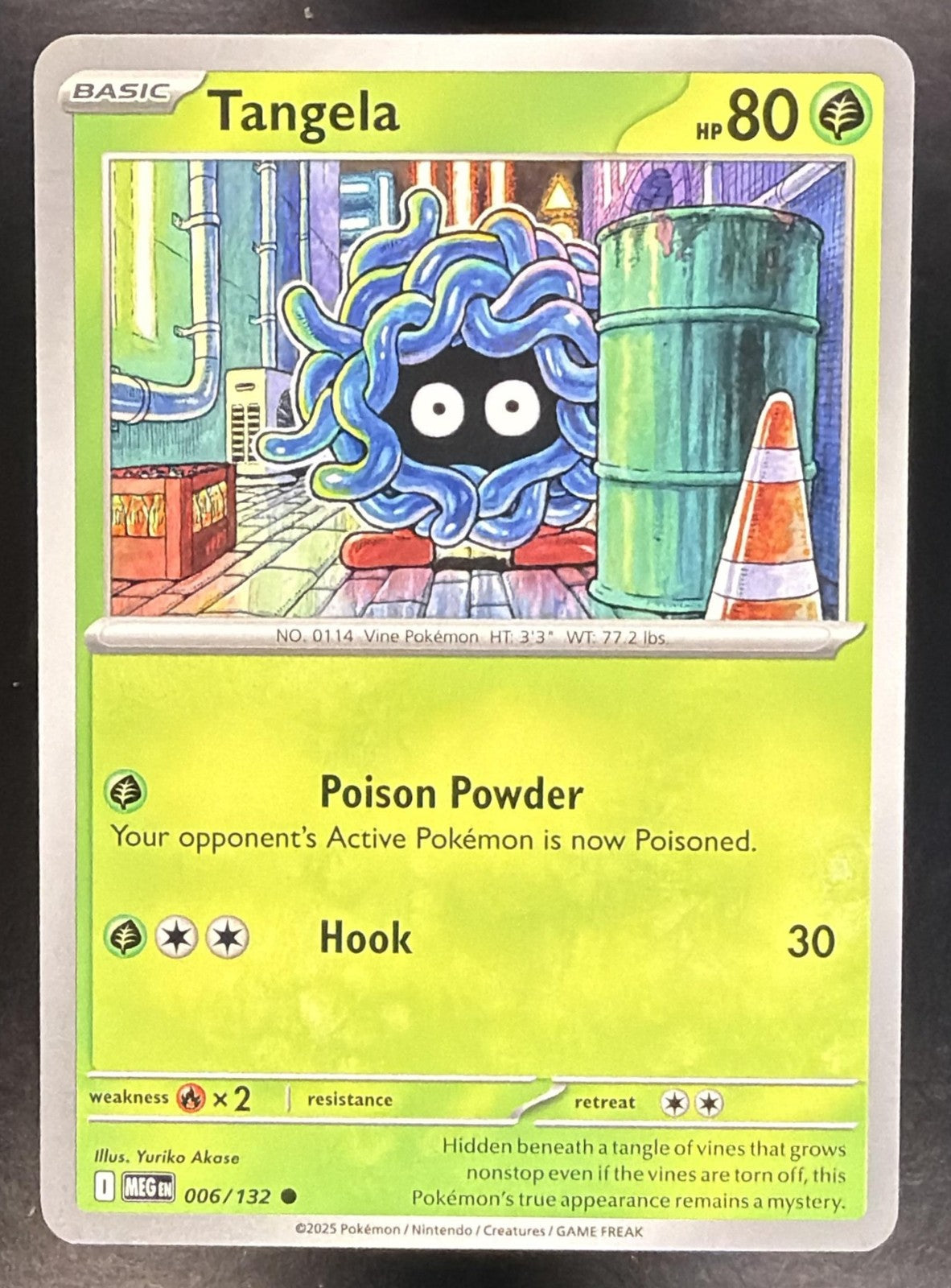 TANGELA 2025 POKEMON MEGA EVOLUTION #006/132 COMMON