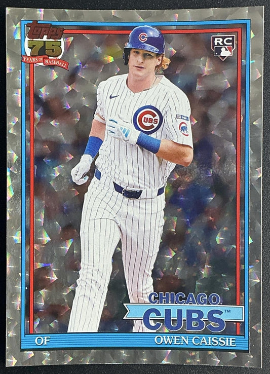 OWEN CAISSIE 2026 TOPPS SERIES 1 #T91-10 1991 CRACKLE FOIL RC CUBS