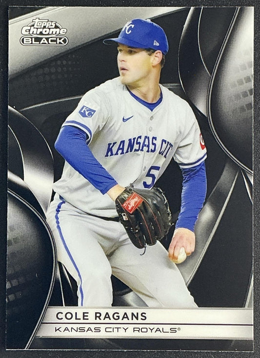 COLE RAGANS 2025 TOPPS CHROME BLACK #70 ROYALS