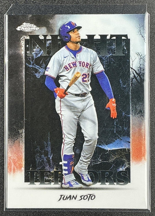JUAN SOTO 2025 TOPPS CHROME UPDATE #NT-8 NIGHT TERRORS METS
