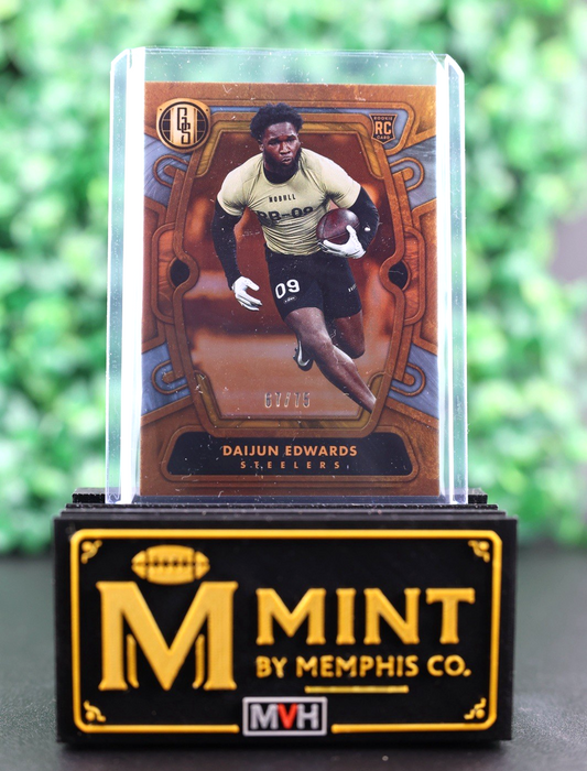DAIJUN EDWARDS 2024 GOLD STANDARD ROOKIES #162 PLATINUM /75 RC STEELERS