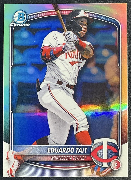 EDUARDO TAIT 2025 BOWMAN DRAFT #BDC-39 CHROME REFRACTOR TWINS