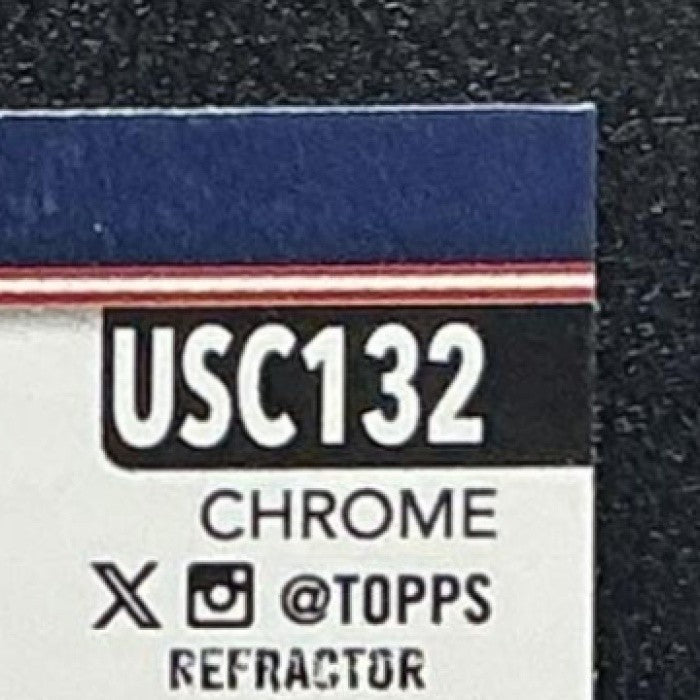SPENCER SCHWELLENBACH 2025 TOPPS CHROME UPDATE #USC132 REFRACTOR RC BRAVES