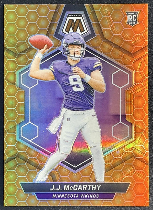 J.J. MCCARTHY 2024 PANINI MOSAIC #310 HONEYCOMB PRIZM RC VIKINGS