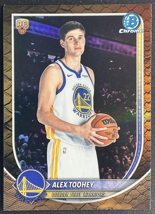 ALEX TOOHEY 2025-26 BOWMAN #BCV-48 CHROME REPTILIAN REFRACTOR RC WARRIORS