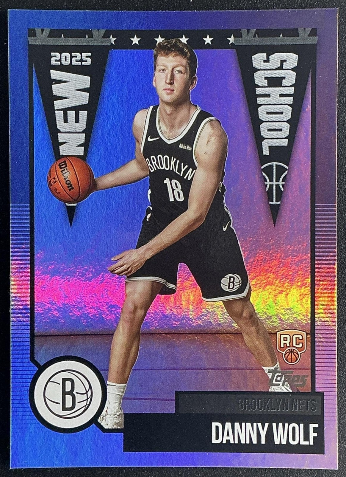DANNY WOLF 2025-26 TOPPS #NS-27 NEW SCHOOL RC NETS