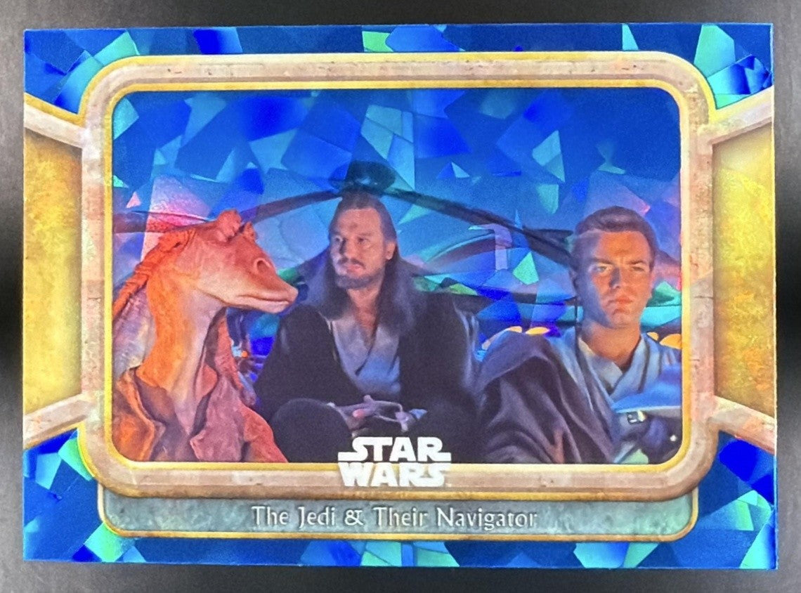 2024 Topps Chrome Sapphire Star Wars Jedi & Their Navigator #20