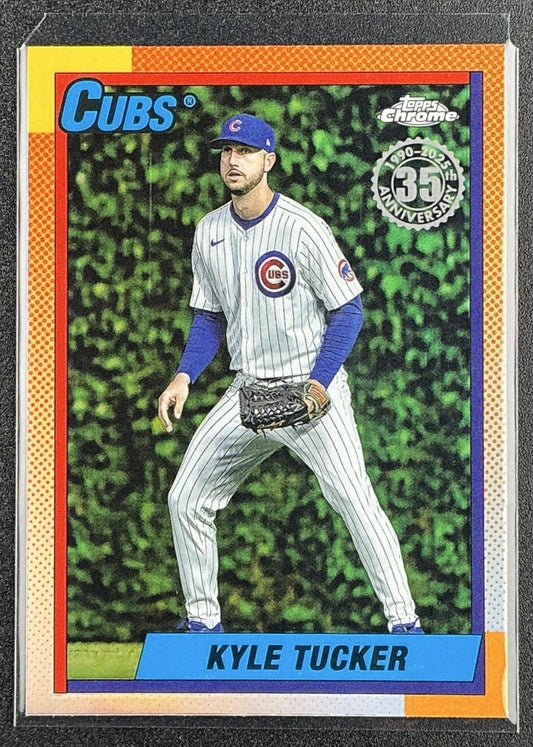 KYLE TUCKER 2025 TOPPS CHROME UPDATE #90CU-13 1990 CUBS