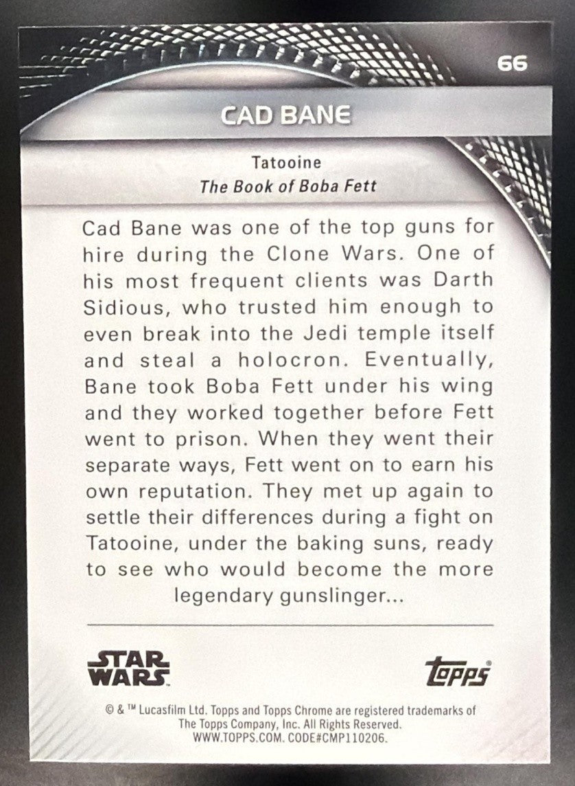 CAD BANE 2025 TOPPS STAR WARS HYPERSPACE #66