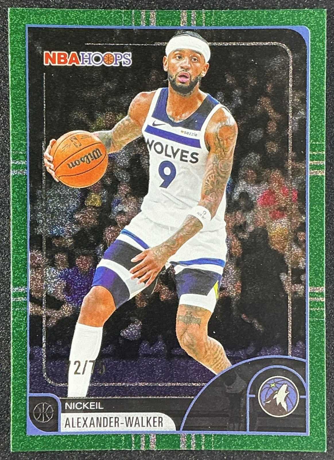 2025 Topps Hoops Nickeil Alexander-Walker #134 Pixel Burst Green /75
