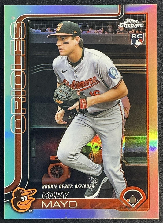 COBY MAYO 2025 TOPPS CHROME UPDATE #USC94 REFRACTOR RC ORIOLES
