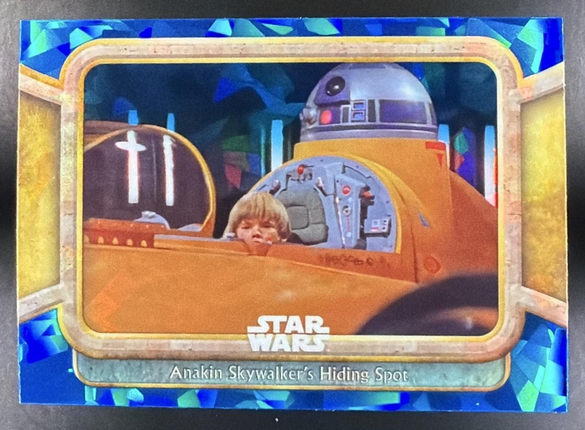 2024 Topps Chrome Sapphire Star Wars Anakin Skywalker s Hiding Spot #77