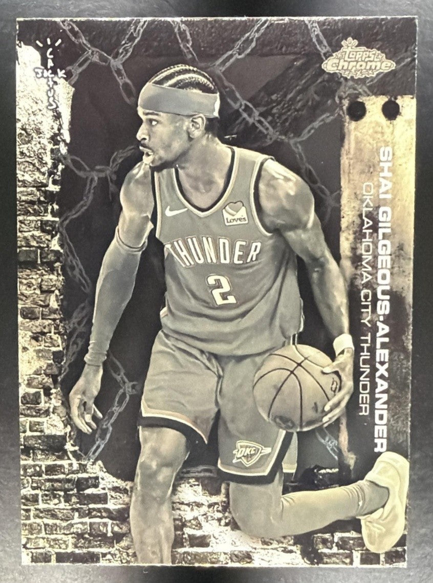 SHAI GILGEOUS-ALEXANDER 2025-26 TOPPS CHROME X CACTUS JACK #35 THUNDER