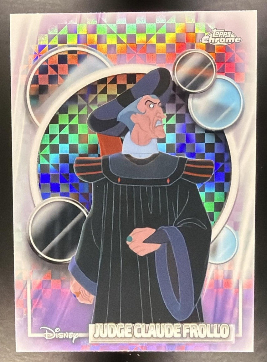 2026 Topps Chrome Disney Judge Claude Frollo #32 X-Fractor
