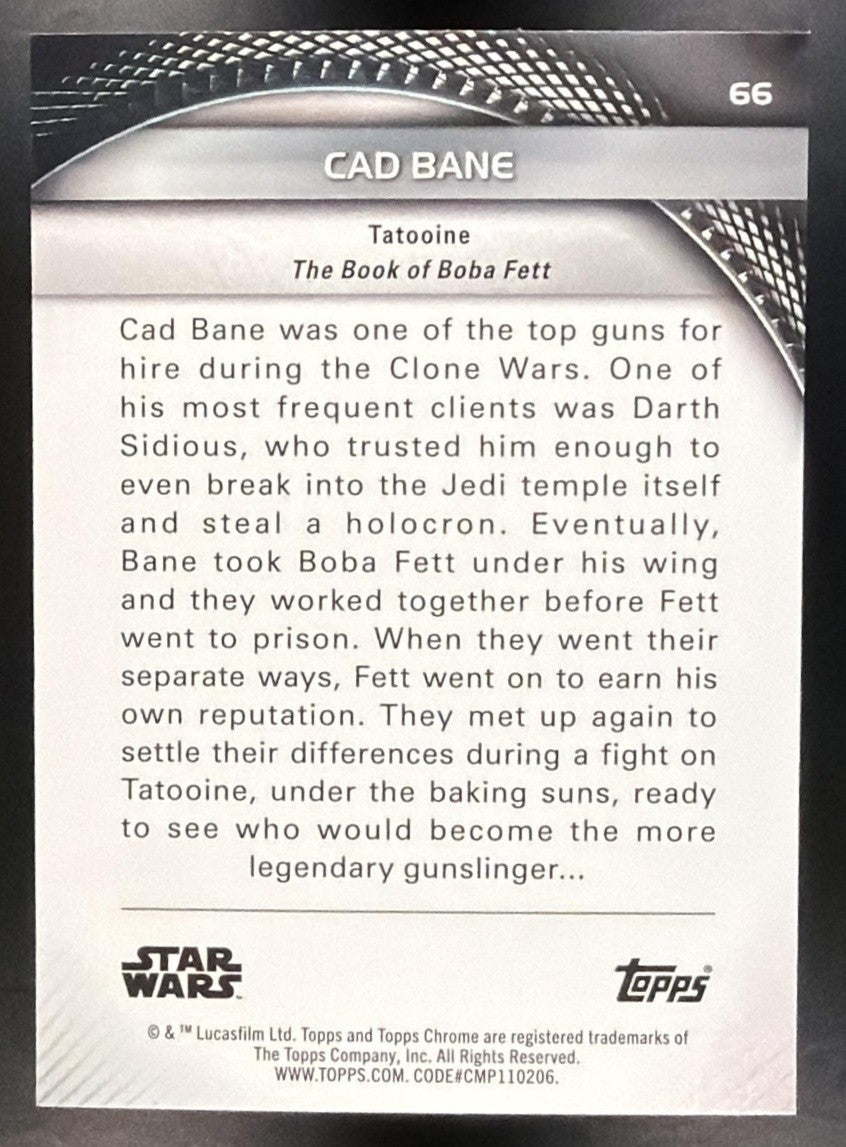 CAD BANE 2025 TOPPS STAR WARS HYPERSPACE #66