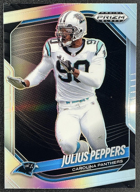 JULIUS PEPPERS 2025 PANINI PRIZM BLACK #17 SILVER PANTHERS