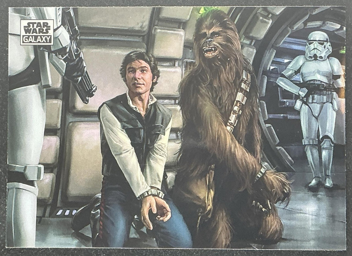 HAN AND CHEWIE 2025 TOPPS CHROME STAR WARS GALAXY #94