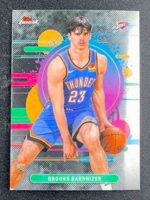 BROOKS BARNHIZER 2025-26 TOPPS FINEST #134 UNCOMMON RC THUNDER