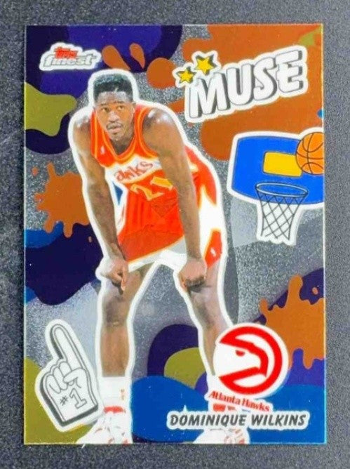 DOMINIQUE WILKINS 2025-26 TOPPS FINEST #M-21 MUSE HAWKS