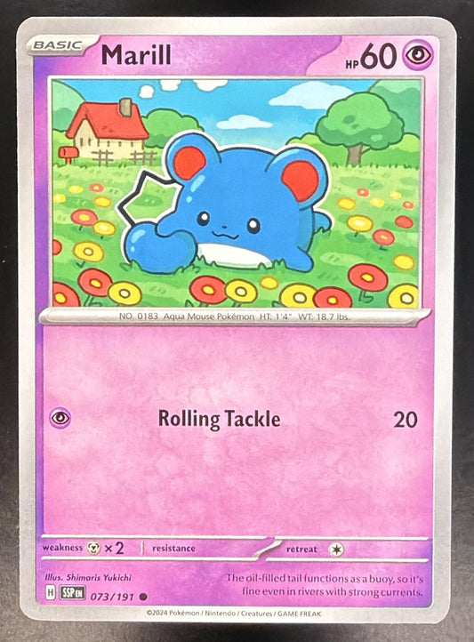 MARILL 2024 POKEMON SURGING SPARKS #073/191