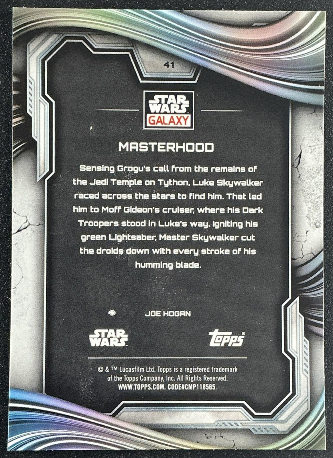 MASTERHOOD 2025 TOPPS CHROME STAR WARS GALAXY #41