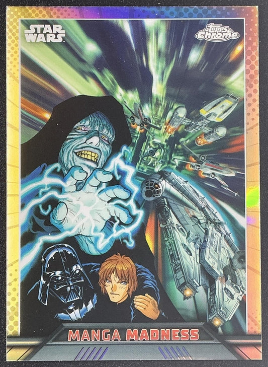 2023 Topps Chrome Star Wars Emperor Palpatine Millennium Falcon Manga Madness