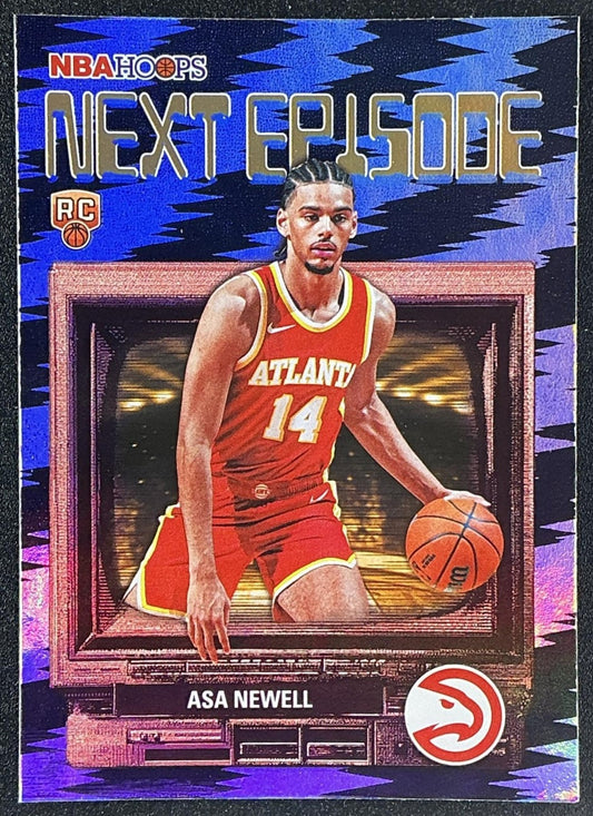ASA NEWELL 2025-26 TOPPS HOOPS #NE-15 NEXT EPISODE RAINBOW FOIL RC HAWKS