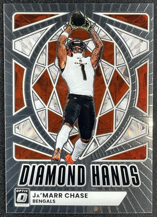 JA'MARR CHASE 2025 PANINI DONRUSS OPTIC #6 DIAMOND HANDS BENGALS