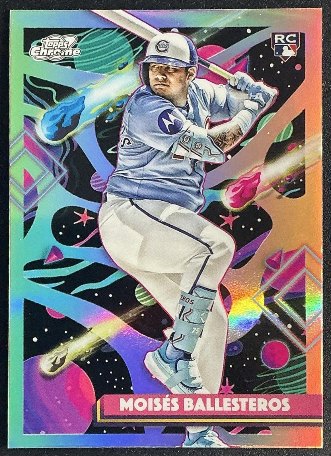 MOISES BALLESTEROS 2025 TOPPS COSMIC CHROME #58 REFRACTOR RC CUBS
