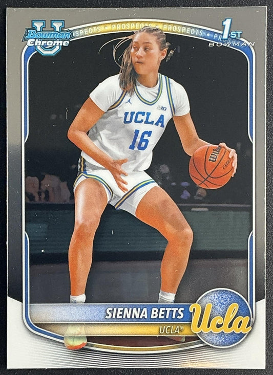 SIENNA BETTS 2025-26 BOWMAN #BCP-13 CHROME 1ST PROSPECT BRUINS
