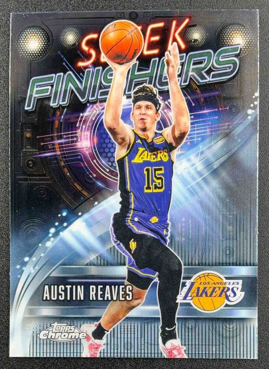 AUSTIN REAVES 2025-26 TOPPS CHROME #SF-8 SLEEK FINISHERS LAKERS