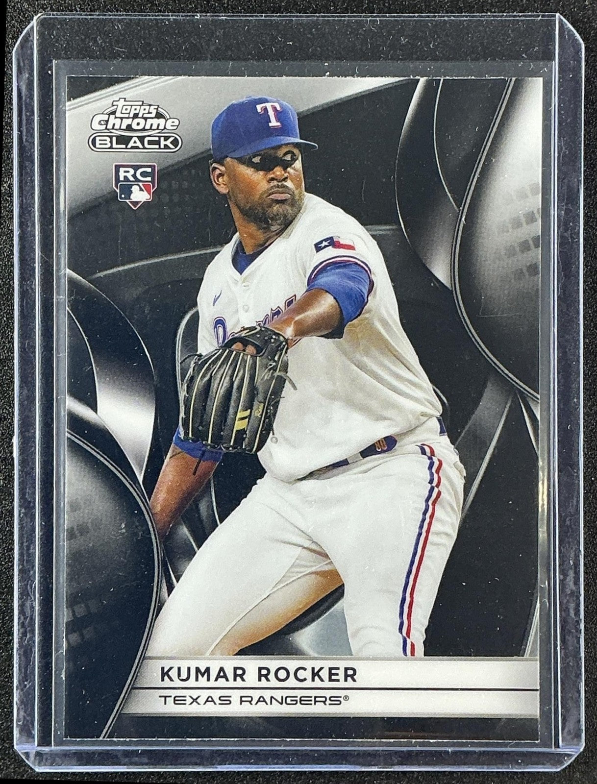 KUMAR ROCKER 2025 TOPPS CHROME BLACK #107 RC RANGERS