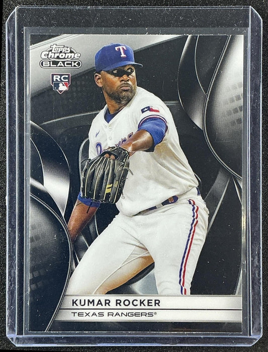 KUMAR ROCKER 2025 TOPPS CHROME BLACK #107 RC RANGERS