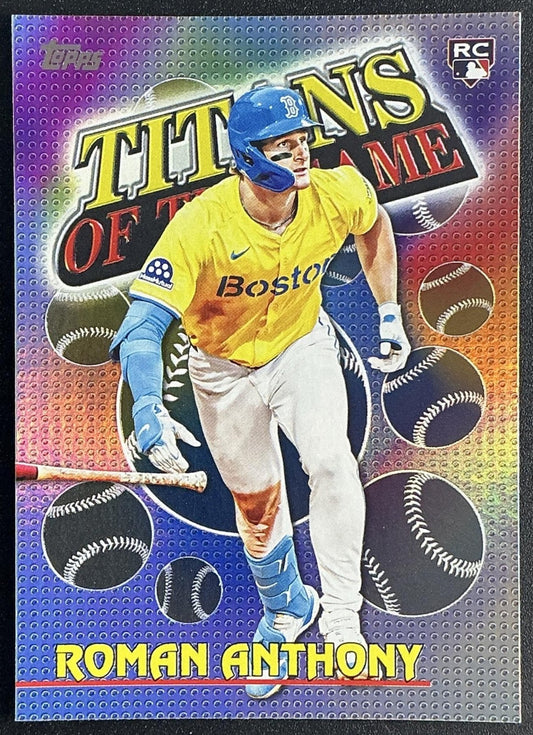 ROMAN ANTHONY 2026 TOPPS SERIES 1 #TOG-9 TITANS OF THE GAME RC RED SOX