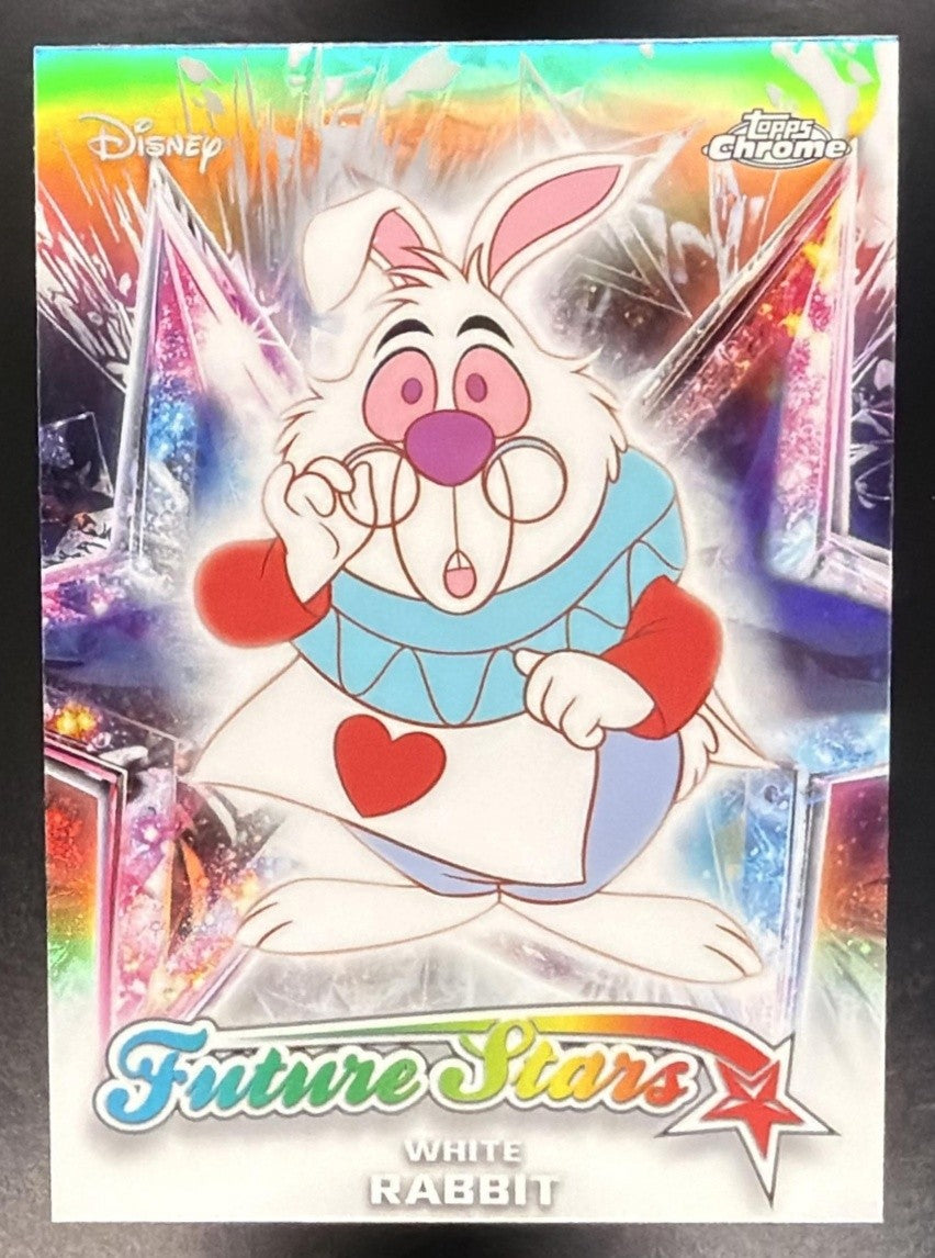 WHITE RABBIT 2026 TOPPS CHROME DISNEY #FS-6 FUTURE STARS ALICE IN WONDERLAND