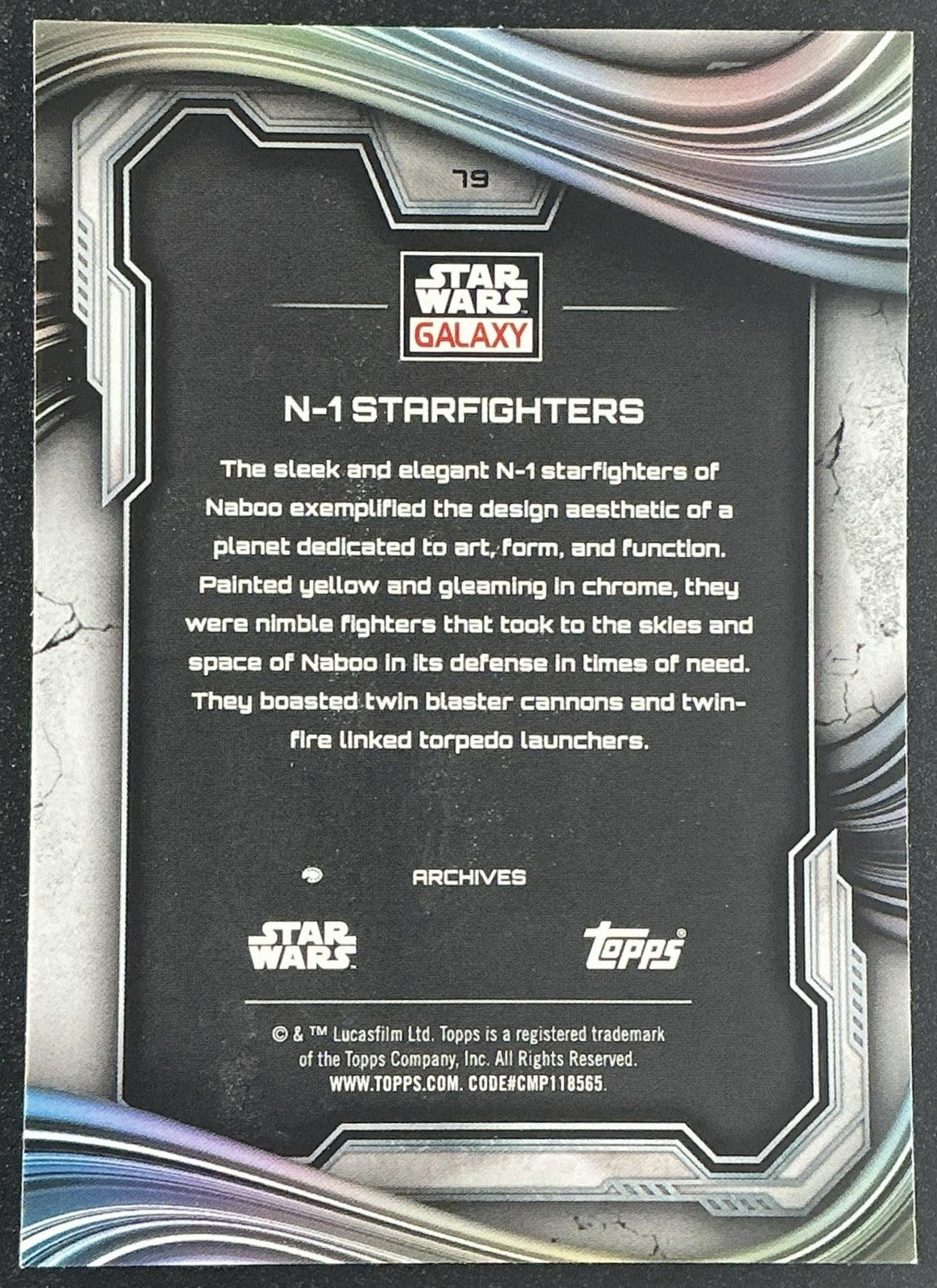 N-1 STARFIGHTERS 2025 TOPPS CHROME STAR WARS GALAXY #79
