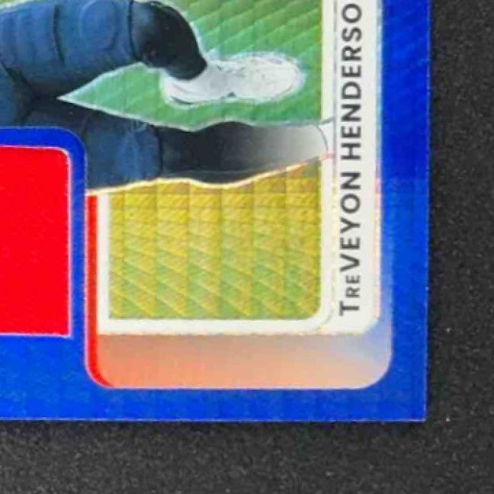 2025 Panini Donruss Optic TreVeyon Henderson Rookie Phenoms Blue Hyper Prizm RC